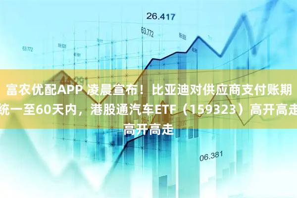 富农优配APP 凌晨宣布！比亚迪对供应商支付账期统一至60天内，港股通汽车ETF（159323）高开高走