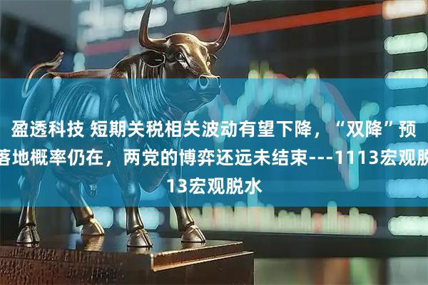 盈透科技 短期关税相关波动有望下降，“双降”预期落地概率仍在，两党的博弈还远未结束---1113宏观脱水