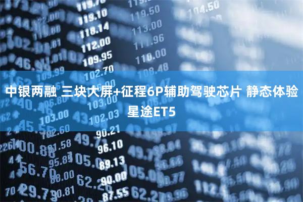 中银两融 三块大屏+征程6P辅助驾驶芯片 静态体验星途ET5